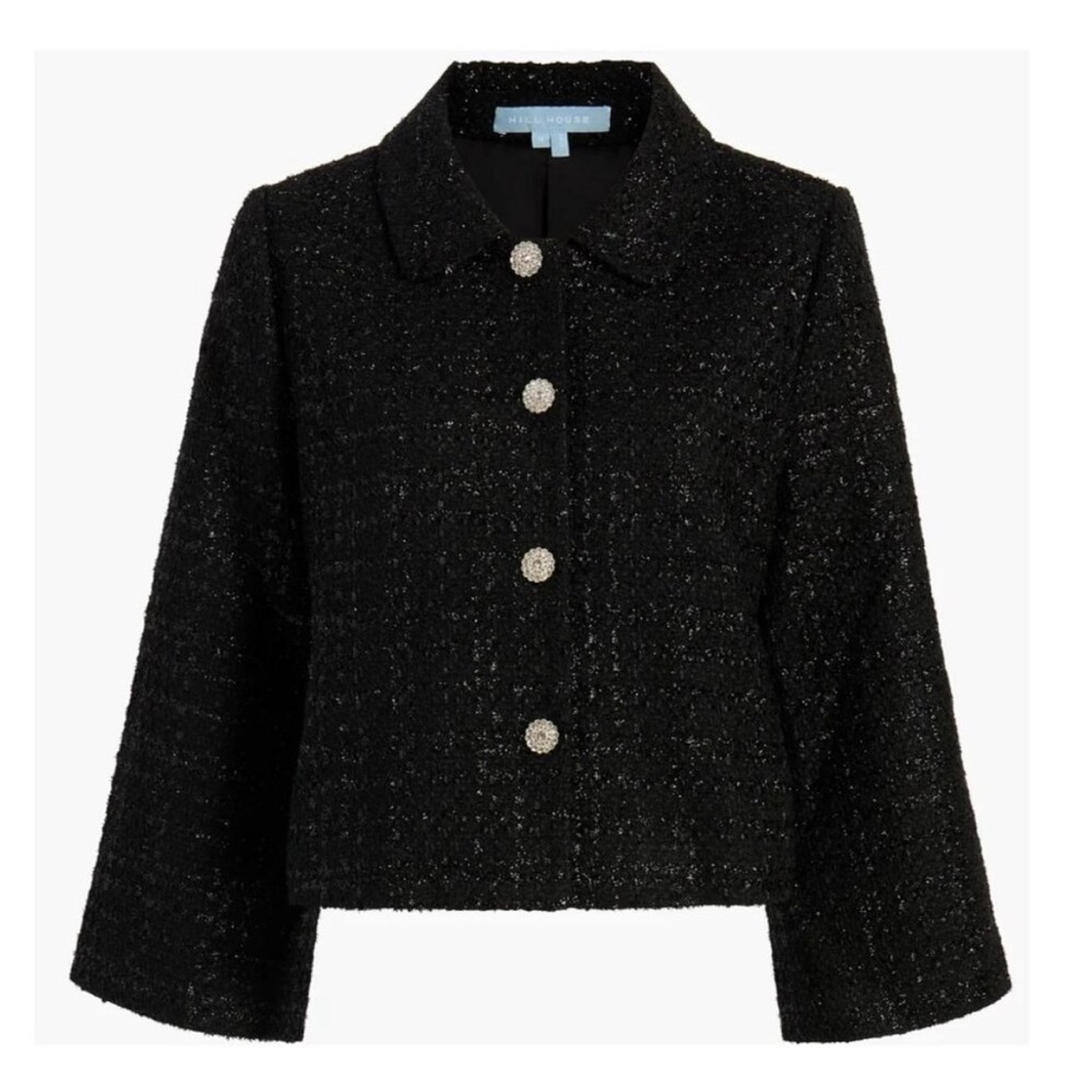 NWT Hill House Home Bea Tweed Jacket Size Medium